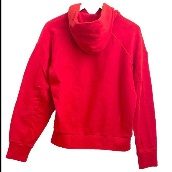 RAG & BONE Battle Red City Terry Organic Cotton Hoodie Sweatshirt Size S - Picture 5 of 15